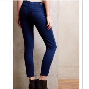 AG STEVIE SLIM STRAIGHT ANKLE JEAN IN NAVY SZ 27